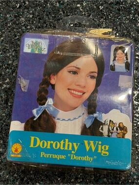 Dorothy Wizard Of Oz WIG Brown Hair Pigtails Rubies New In Package Child’s/teen